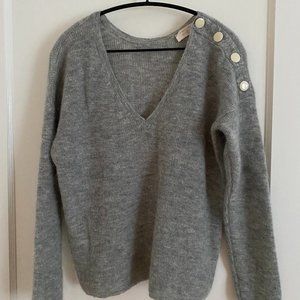 SEZANE | WOOL SWEATER WITH BUTTONS